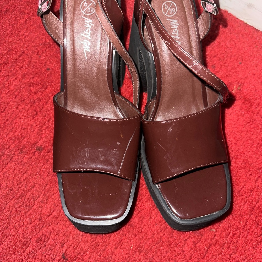 Nasty Gal Dark Brown Women's Sandals View 5